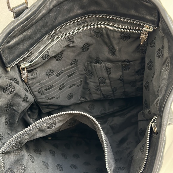 Chrome Hearts large Black Leather travel tote - Picture 5 of 12
